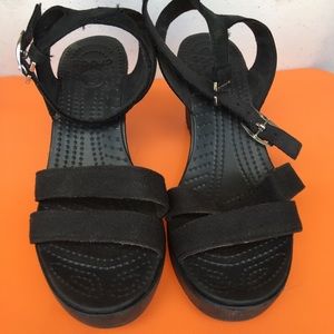 Crocs wedges size 6